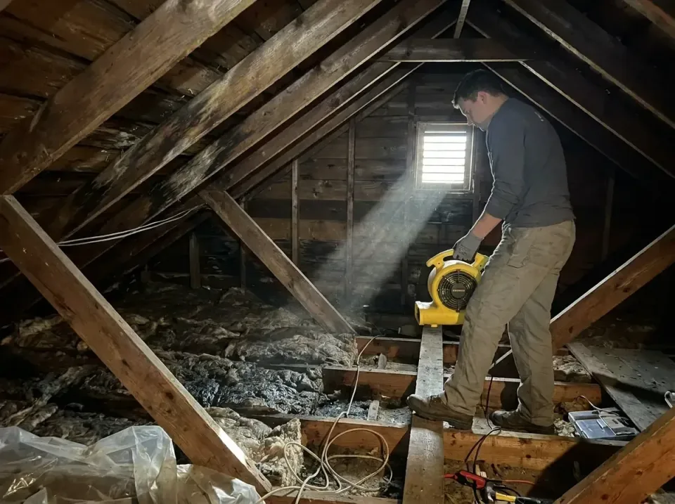 attic-water-damage-drying-proc-007 — frequently asked questions, Emergency Water Extraction & 24/7 Flood Response in Saylorv…